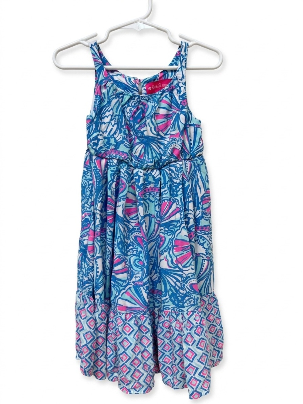 Girl’s Blue White and Pink Lilly Pulitzer/Target Summer Sundress (Size 2T)
